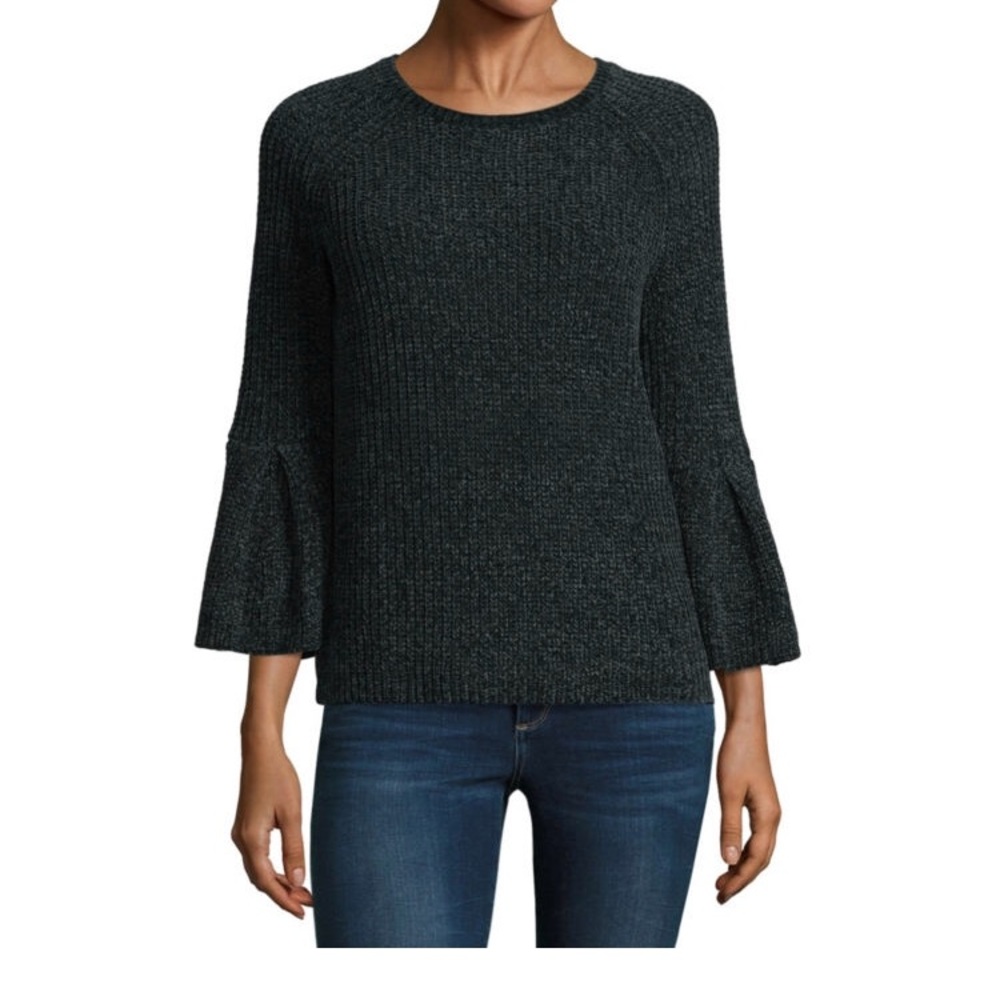 Bell Sleeve Chenille Sweater